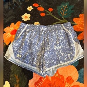 Under Armour Speckled Blue Athletic Shorts